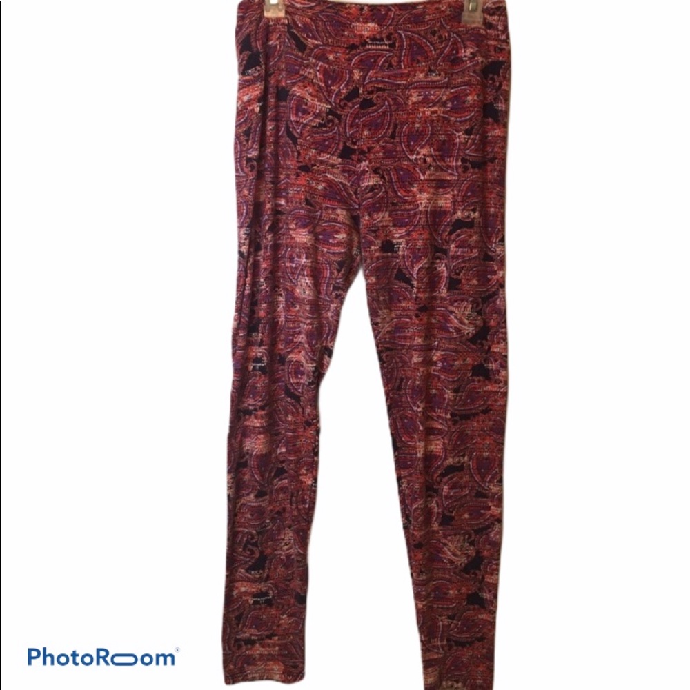 Lularoe Women’s Leggings Red and Black at& C